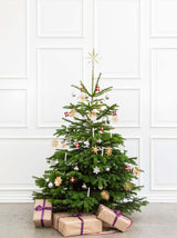 Pyntet juletræ - Sølv