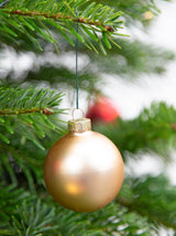 Pyntet juletræ - Guld